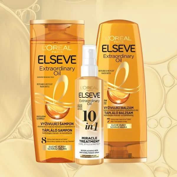 L'Oréal Paris Elseve Extraordinary Oil 10in1 Miracle Treatment plaukų aliejai ir serumas