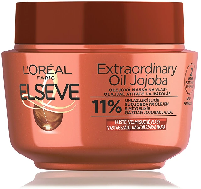L'Oréal Paris Elseve Extraordinary Oil Jojoba Multi-Use Mask Plaukų kaukė moterims, 300 ml
