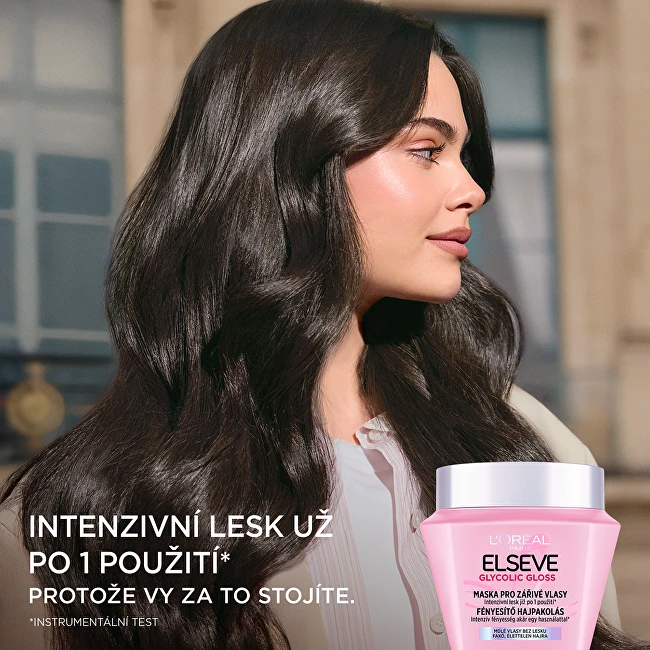 L'Oreal Kaukė žvilgantiems plaukams Glikolio blizgesio kaukė 300 ml