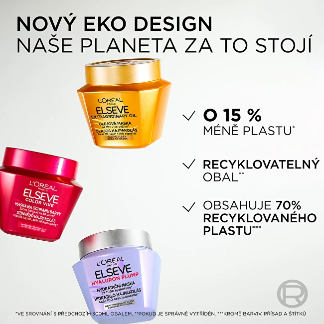L'Oreal Kaukė žvilgantiems plaukams Glikolio blizgesio kaukė 300 ml