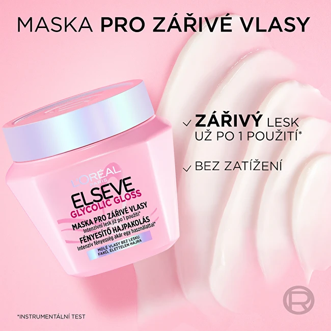 L'Oreal Kaukė žvilgantiems plaukams Glikolio blizgesio kaukė 300 ml