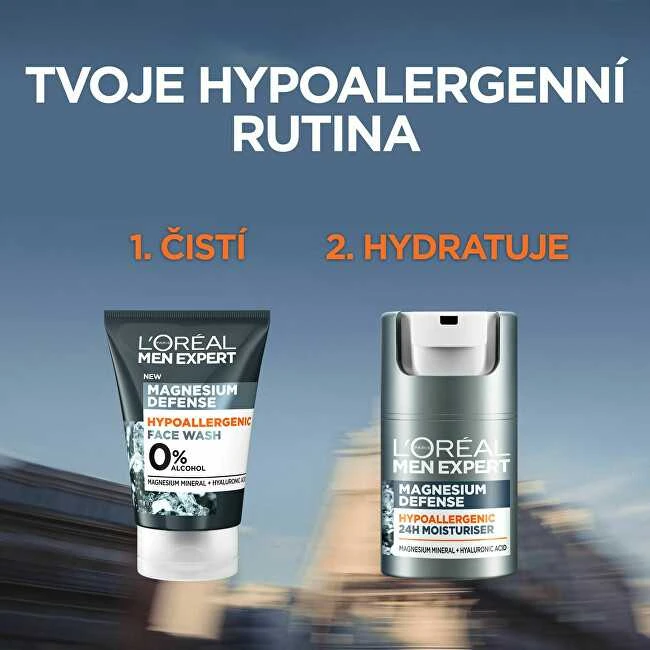 L'Oréal Paris Men Expert Magnesium Defence Day Kreminis vyrams, 50 ml