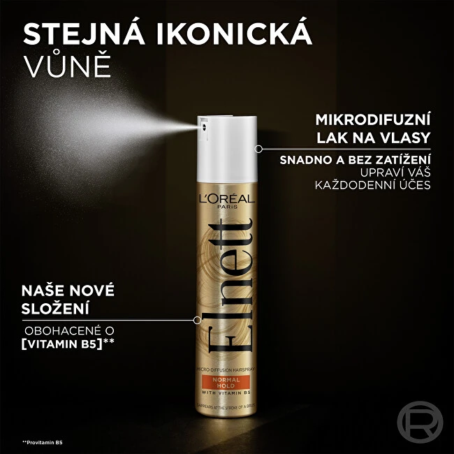 L'Oréal Paris Elnett Micro-Diffusion plaukų lakas be kvapiklių Plaukų lakai