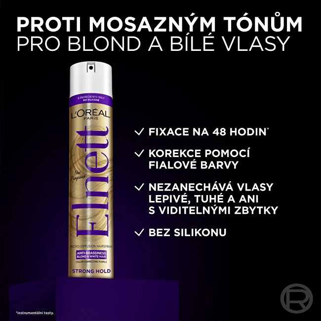 L'Oréal Paris Elnett Micro-Diffusion Hairspray Anti-Brassiness Plaukų lakas