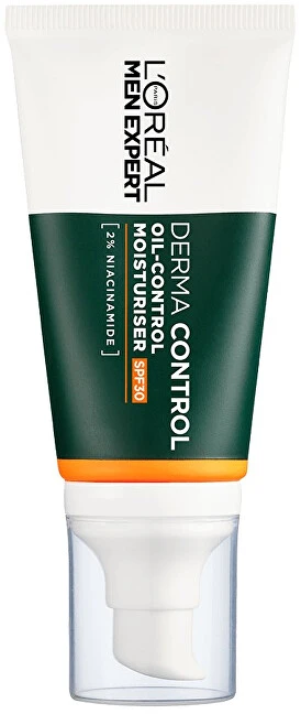 L'Oreal Paris Men Expert Derma Control Oil-Control Moisturiser SPF 30 drėkinamasis veido kremas vyrams, 40 ml