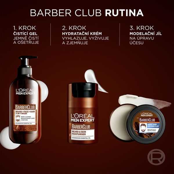 L'Oréal Paris Men Expert Barber Club barzdos ir odos drėkinamasis barzdos balzamas