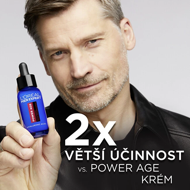 L'Oréal Paris Men Expert Power Age Hyaluronic Multi-Action serumas odos serumas vyrams, 30 ml