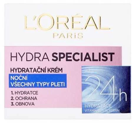 L'Oréal Paris Hydra Specialist Night Skin Kreminis moterims, 50 ml