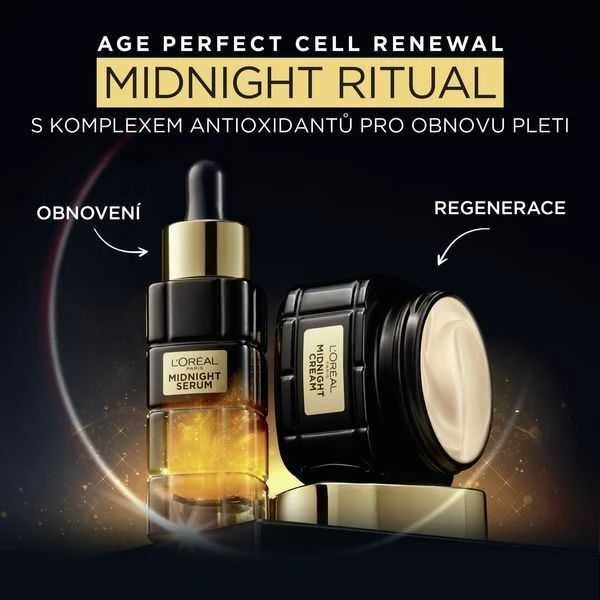 L'Oréal Paris Age Perfect Cell Renew Midnight Kreminis Night Skin Kreminis moterims, 50 ml