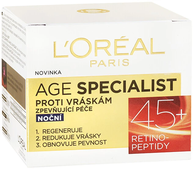 L'Oréal Paris Age Specialist 45+ Night Skin Kreminis moterims, 50 ml