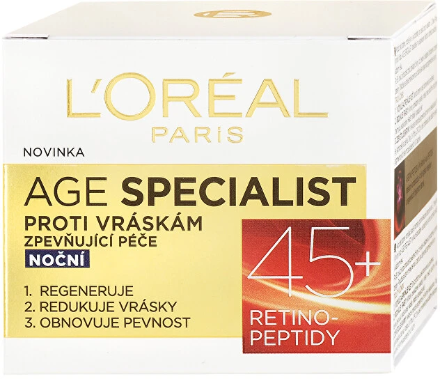 L'Oréal Paris Age Specialist 45+ Night Skin Kreminis moterims, 50 ml
