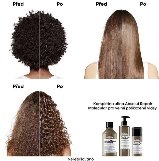 Nenuplaunama kaukė labai pažeistiems plaukams L'oreal Professionnel Absolut Repair Molecular Leave-in Mask 100ml