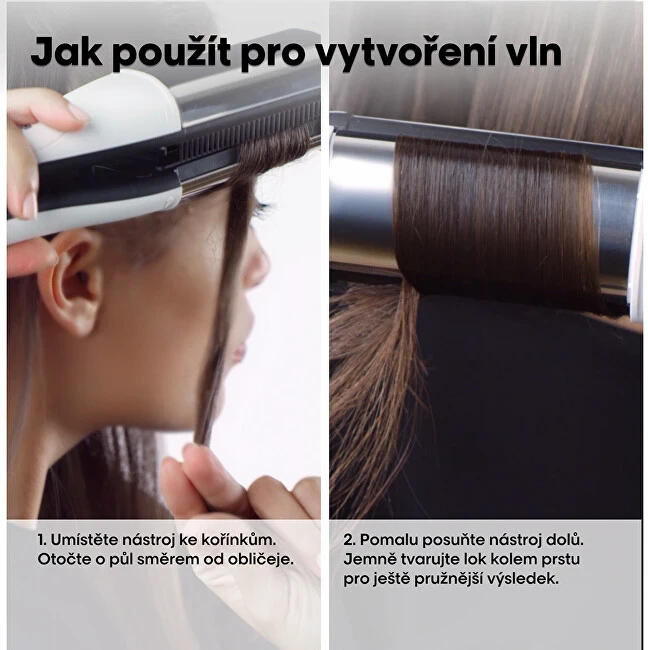 „L'Oreal Professionnel SteamPod“ elektrinis mini garinis plaukų tiesintuvas, juodas/baltas