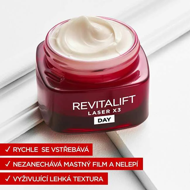 L'Oréal Paris Revitalift lazerinis X3 Day Kreminis Day Kreminis moterims, 50 ml
