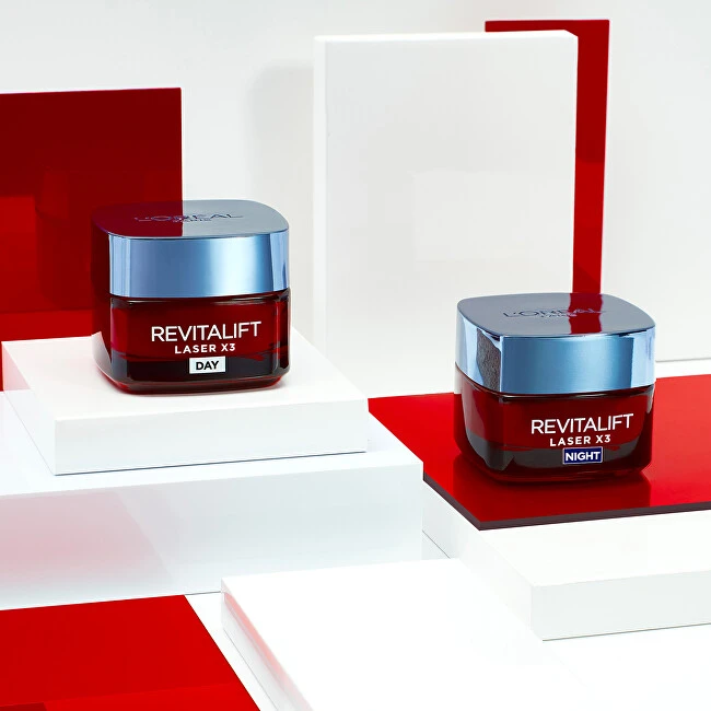 L'Oréal Paris Revitalift lazerinis X3 Night Kreminis Night Skin Kreminis moterims, 50 ml
