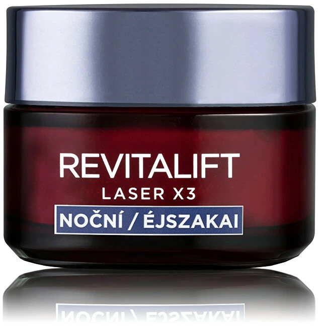 L'Oréal Paris Revitalift lazerinis X3 Night Kreminis Night Skin Kreminis moterims, 50 ml
