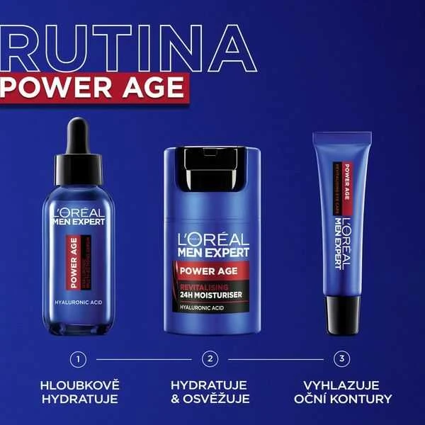 L'Oréal Paris Men Expert Power Age 24H Moisturizer Day kreminis vyrams, 50 ml