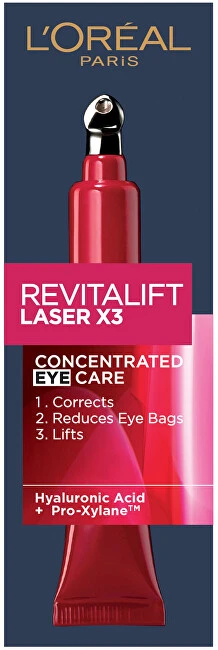 L'Oréal Paris Revitalift lazerinis X3 Anti-Ageing Power Paakių kremas Paakių kremas moterims, 15 ml