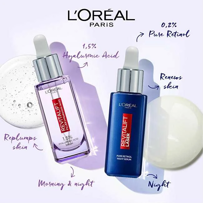 L'Oréal Paris Revitalift lazerinis Pure Retinol Night Serum Skin Serum moterims, 30 ml