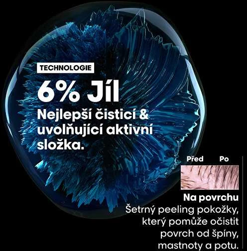 Valomoji kaukė - šampūnas riebiai galvos odai L'oreal Professionnel Scalp Advanced Anti-Oiliness 2-In-1 Deep Purifier Clay 250ml