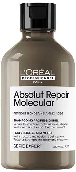 L'oreal Professionnel Absolut Repair Molecular Professional šampūnas pažeistiems plaukams be sulfatų, papildymas, 500 ml