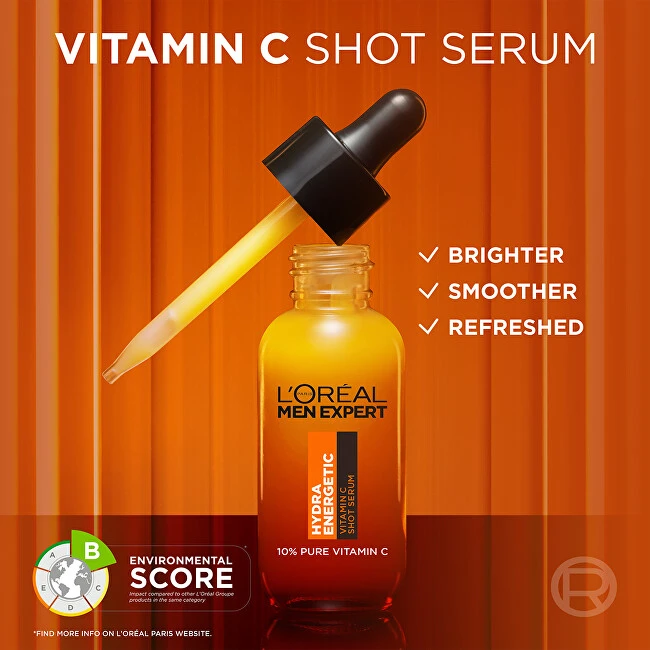 L'Oréal Paris Men Expert Hydra Energetic Vitamin C Shot Serum odos serumas