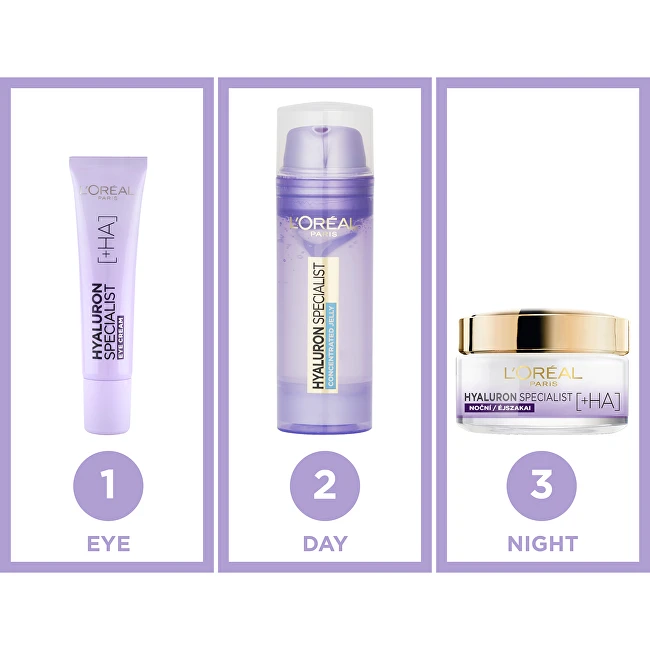 L'Oréal Paris Hyaluron Specialist koncentruotas želė veido gelis moterims, 50 ml