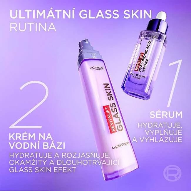 L'Oreal Vanduo-based skin cream Glass Skin Liquid Kreminis 50 ml