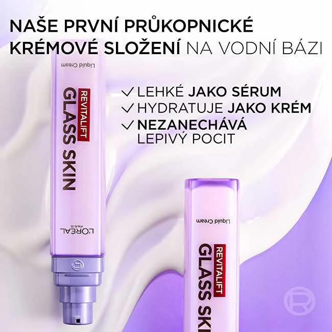 L'Oreal Vanduo-based skin cream Glass Skin Liquid Kreminis 50 ml