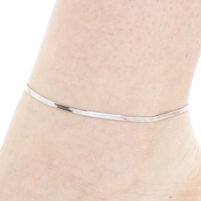 Luca Barra Elegant steel anklet for women Hadek CV170