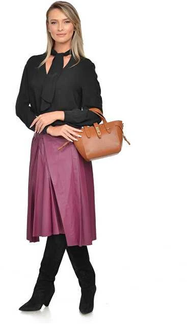 Luisa Vannini Moteriška odinė rankinė LV 127 Konjako spalvos