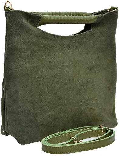 Luisa Vannini Moteriška odinė rankinė LV 8189T Verde Militare
