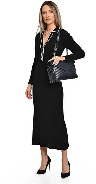 Luisa Vannini Moteriška odinė rankinė LV 2183 Blu Scuro