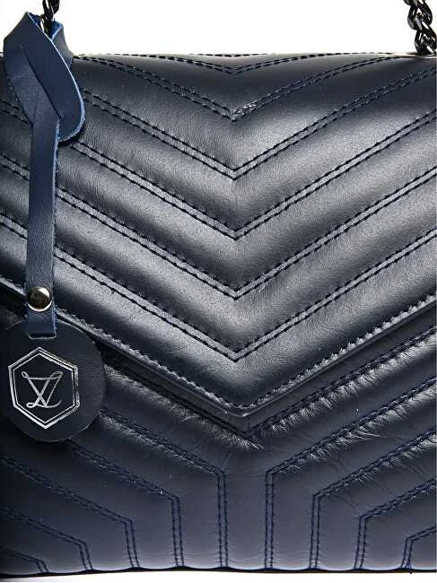 Luisa Vannini Moteriška odinė rankinė LV 2183 Blu Scuro