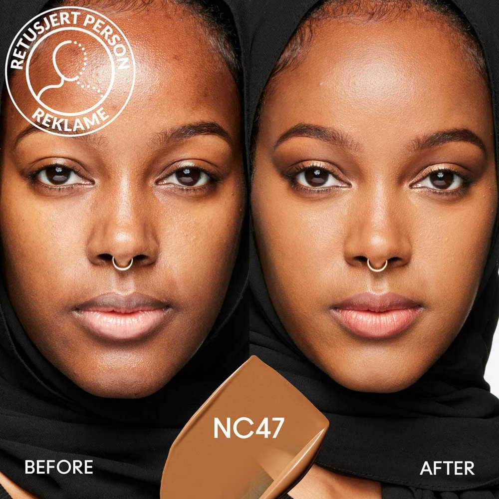 Matinis makiažo pagrindas MAC Studio Fix Fluid SPF 15 24HR Matte Foundation + Oil Control, spalva: NC47, 30 ml