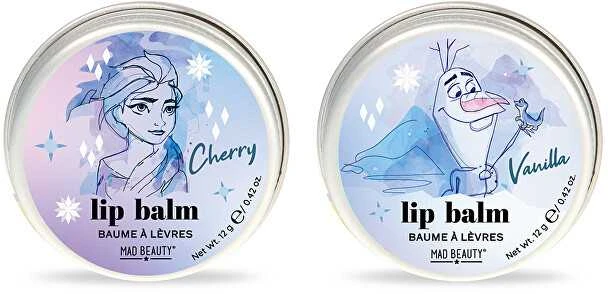 Disney Mad Beauty Frozen Lip Duo lūpų balzamų rinkinys vaikams, 2 x 12 g