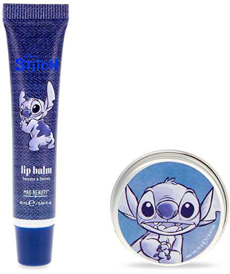 Mad Beauty „Stitch Denim“ lūpų priežiūros dovanų rinkinys
