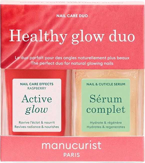 Manucurist „Healthy Glow Duo“ nagų priežiūros rinkinys 2 x 15 ml