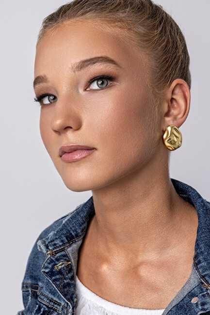 Marc Malone Išskirtiniai paauksuoti auskarai Eve Gold Earrings MCE24017G