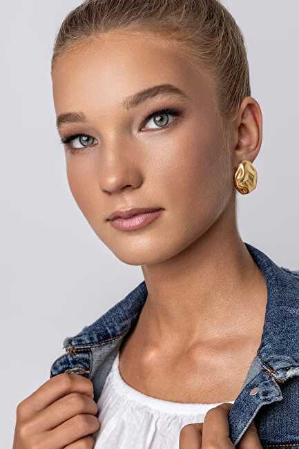 Marc Malone Išskirtiniai paauksuoti auskarai Eve Gold Earrings MCE24017G