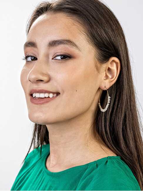 Marc Malone Fashion auksinis-plated hoops Naomi Baltas Earrings MCE23029G