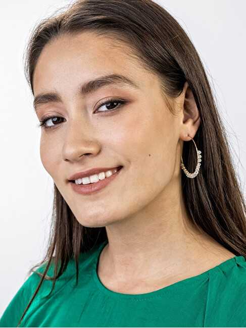 Marc Malone Fashion auksinis-plated hoops Naomi Baltas Earrings MCE23029G
