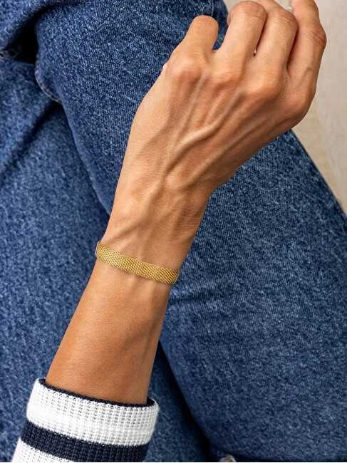 Marc Malone Madinga paauksuota apyrankė Sylvia Gold Bracelet MCB24029G