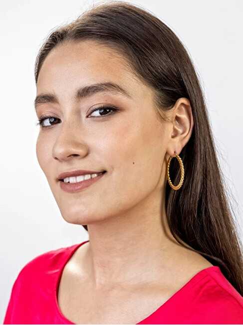 Marc Malone Paauksuoti lankeliai Hannah auksiniai auskarai MCE23016G