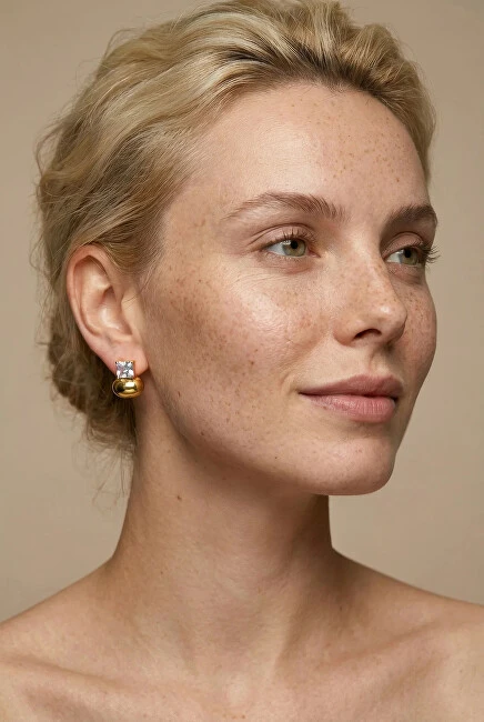 Marc Malone Auksu padengti modernūs auskarai „Promise Earrings MCE260684G“