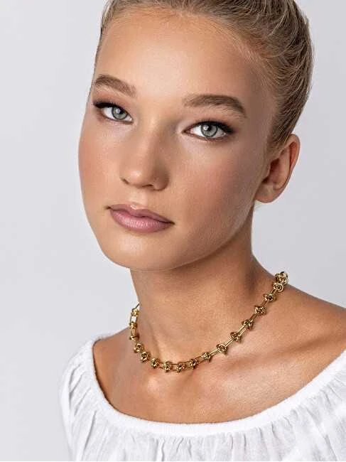 Marc Malone Paauksuoto plieno karoliai Jordan Gold Necklace MCN24011G