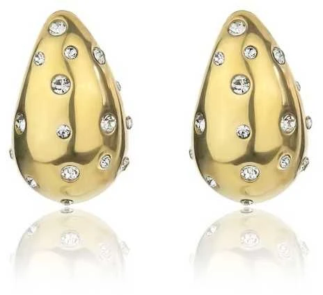Marc Malone Paauksuoti Tear Drop Adley auksiniai auskarai MCE24045G