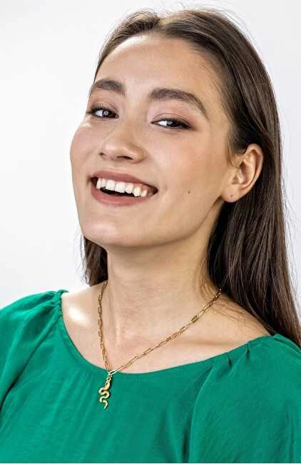 Marc Malone Auksuoti moteriški karoliai Lydia Mėlyna Necklace MCN23022G