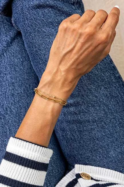Marc Malone Holly Gold apyrankė MCB24021G dviguba grandinėlė