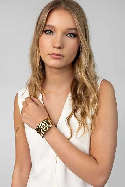 Marc Malone Masyvi atvira apyrankė „Gleezant Gold“ MCB250337G